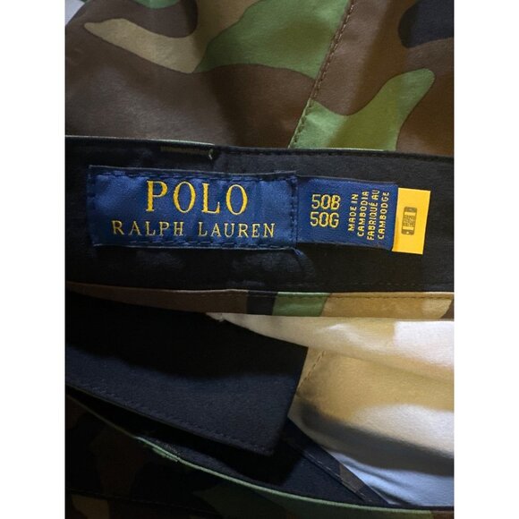 Polo Ralph Lauren Green Camo Performance All Day Beach Shorts, Size 50B, NWT - Picture 9 of 9